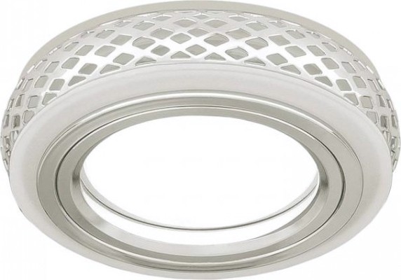 Светильник точечный GAUSS BL142P набор 3w + лампа mr16 6,5w 470lm 3000k gu5.3 led