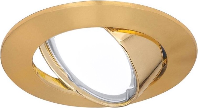 Светильник точечный GAUSS CA007 metal круг. золото, gu5.3