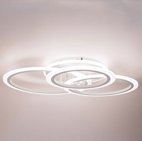 Светодиодная диммируемая люстра GLANZEN LED-0090-ROUND-white с пультом управления Светодиодная диммируемая люстра GLANZEN LED-0090-ROUND-white с пультом управления