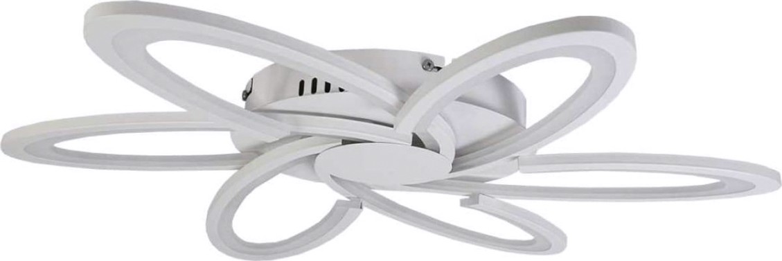 Светодиодная диммируемая люстра GLANZEN LED-0090-SATURN-white с пультом управления