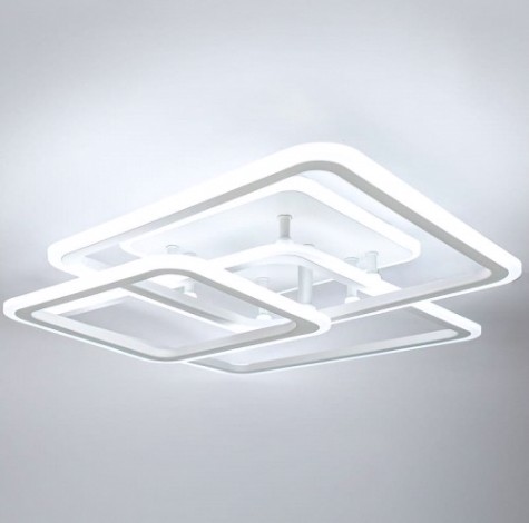 Светодиодная диммируемая люстра GLANZEN LED-0090-SQUARE-white с пультом управления Светодиодная диммируемая люстра GLANZEN LED-0090-SQUARE-white с пультом управления
