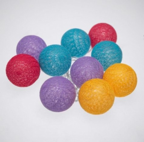 Тайские фонарики Neon-Night Фейерверк 1,5 м прозрачный ПВХ, 10 LED, теплый белый [303-099]