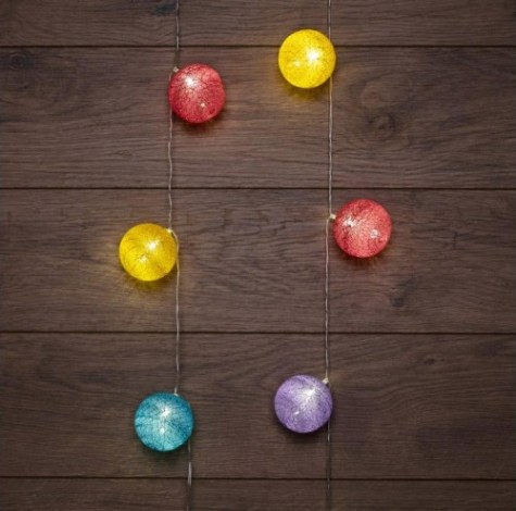 Тайские фонарики Neon-Night Фейерверк 1,5 м прозрачный ПВХ, 10 LED, теплый белый [303-099]