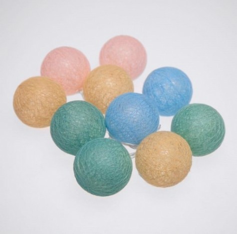 Тайские фонарики Neon-Night Пудра 1,5 м прозрачный ПВХ, 10 LED теплый белый [303-089]