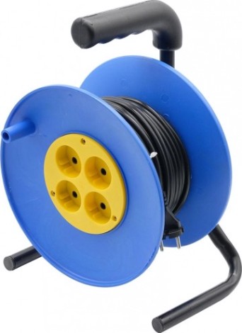 Удлинитель на катушке GLANZEN EC-20-004 ПВС 2х0,75 20м