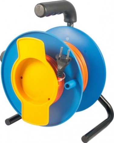 Удлинитель на катушке GLANZEN EC-50-002 ПВС 2х1.0 50м