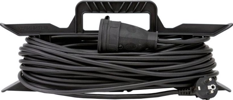 Удлинитель на рамке GLANZEN ER-10-005 силовой штепс. гнездо КГ 2х0,75 10 м.