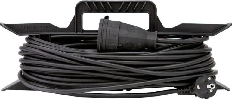 Удлинитель на рамке GLANZEN ER-20-005 силовой штепс. гнездо КГ 2х0,75 20 м.