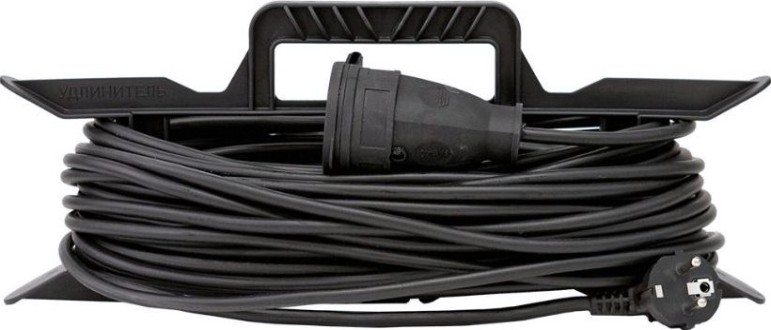 Удлинитель на рамке GLANZEN ER-20-006 силовой штепс. гнездо КГ 2х1,5 20 м.