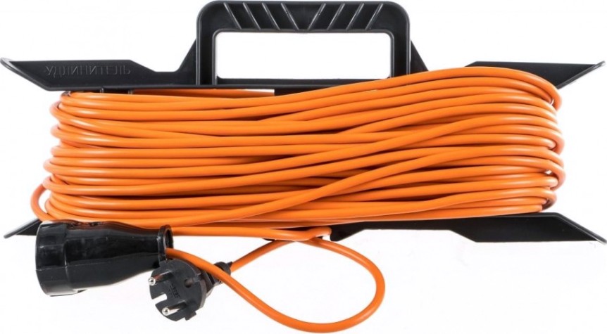 Удлинитель на рамке GLANZEN ER-40-001 ПВС 2х0.75 (40 м)