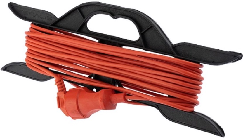 Удлинитель на рамке Proconnect 11-7111 ПВС 2х0.75, 10 м, б/з, 6A, 1300 Bт, ip20, оранжев