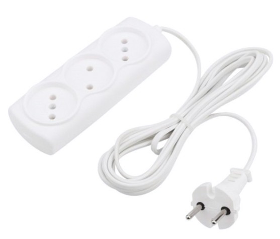 Удлинитель Proconnect 11-7211 STANDARD 3 гнезда, 3 м, 2х0.75 мм², б/з, белый
