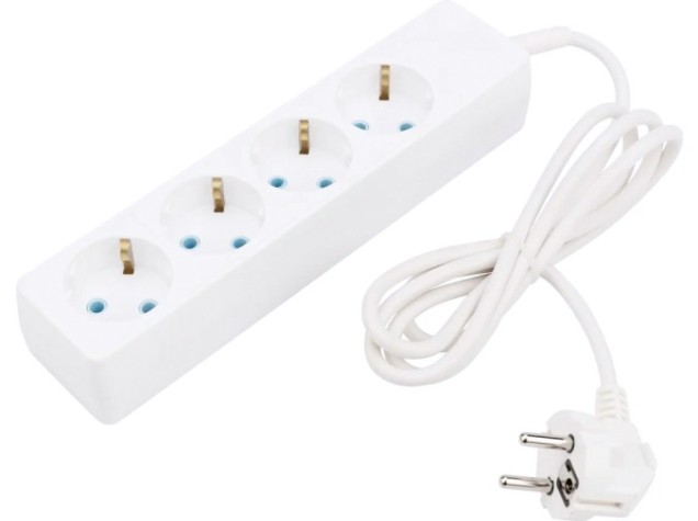 Удлинитель Proconnect 11-7216 4 гнезда, 1.5 м, 3х0.75 мм², с/з, белый