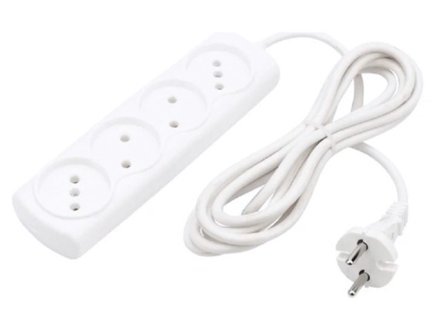 Удлинитель Proconnect 11-7220 OPTIMA 4 гнезда, 3 м, 2х0.75 мм², б/з, белый