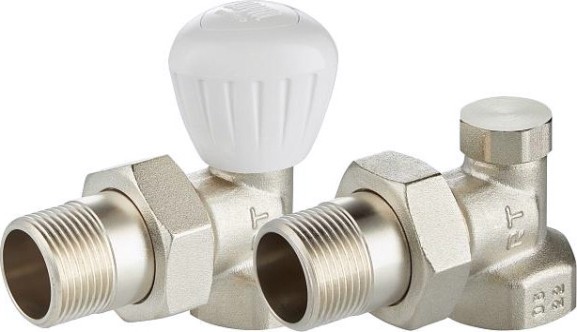 Вентили ручной регулировки угловой (набор 2 шт) ROYAL THERMO PIANO 3/4" RTE 53.011 [НС-1410617]