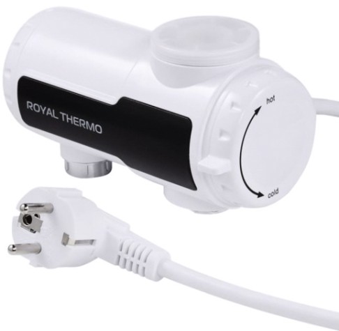 Водонагреватель проточный ROYAL THERMO UniTap Mini устанавливается на выходе стандартного смесителя [НС-1588908]