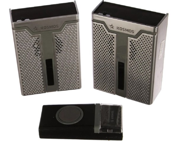 Звонок дверной КОСМОС KOC_AG520C1 беспроводной 32мл.,2хАА, 2 базы